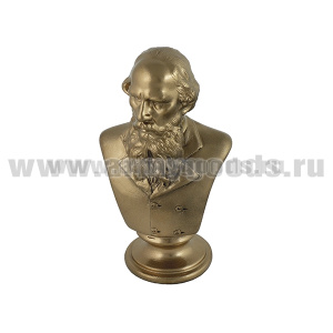 Бюст Толстого Л.Н. (гипс, цвет по наличию на складе, высота 14 см)