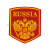 Шеврон пластизолевый Russia (5-уг. с гербом) красн.