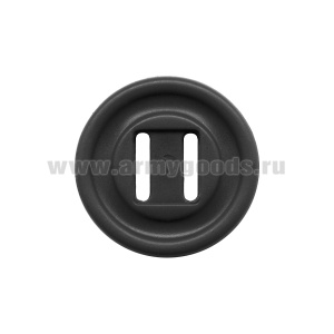 Пуговица пласт. Канада 28 мм черная