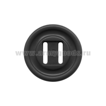 Пуговица пласт. Канада 28 мм черная