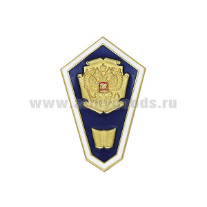Значок мет. Гробик Среднее гуманитарное образование (орел РФ на фоне свитка)