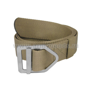 Ремень тактический тесьма (нейлон) ширина 38 мм с мет. пряжкой песочный