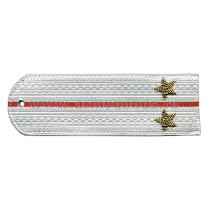 Погоны Полиция нов/обр без канта белые вышит. канителью (лейтенант)