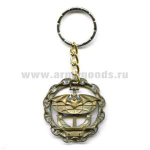 Брелок мет. Летучая мышь на якоре