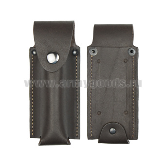 Чехол для складного ножа большой объемный кожа (лезвие 14.5 см) ЧН-8/1 корич.