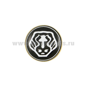 Значок мет. Лев ВВ (мал., круглый, смола, на пимсе)