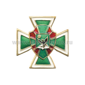 Значок мет. серии ПВ Крест с накл. симв. ПО