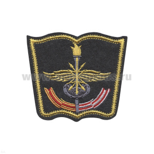 Шеврон вышит. ВАС нов/обр (книжка) серый фон