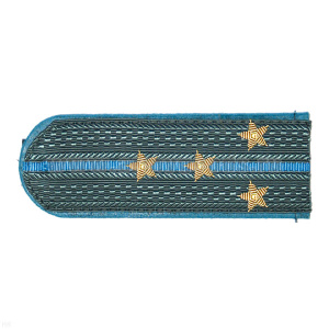 Погоны ФССП серые с голуб. кантом, вышит. канителью (капитан)