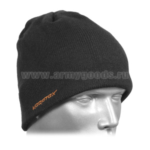 Шапка вязаная водонепроницаемая дышащая черная (в чехле)