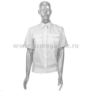 Рубашка форм. офиц. женская (кор.рук.) белая Полиция