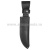 Чехол для ножа средний черн. кожа (лезвие 16 см)
