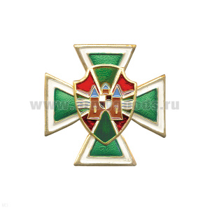 Значок мет. серии ПВ Крест с накл. симв. ПО