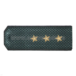 Погоны МВД серые (без канта), вышит. канителью (ст. прапорщик)