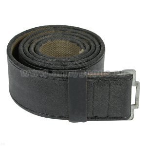 Ремень брезентовый без бляхи с черным кожзам. покрытием