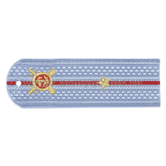 Погоны «машинная вышивка» Полиция без канта бл.-голуб с вышит. эмблемой (мл. лейтенант) пластик