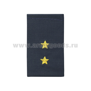 Ф/пог. Полиция темно-синие (ткань Rip-Stop) вышит. желт. (прапорщик) на липучке (пластик)
