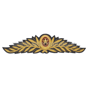 Кокарда канит. (золото 3%) ВС генеральская с 2010 г. (черный фон)