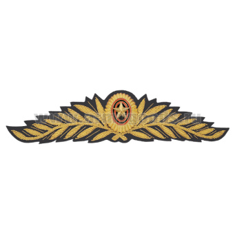 Кокарда канит. (золото 3%) ВС генеральская с 2010 г. (черный фон)