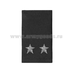 Ф/пог. черные вышит. серым (подполковник)