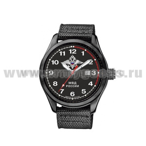 Часы наручные кварцевые "Спецназ" (серия "Атака") МВД России (цвета циферблата и ремешка в ассортименте)