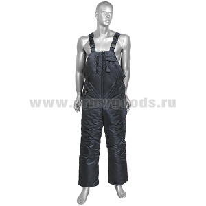 Брюки зимние (полукомбинезон) Полиция (твилл/файбертек) (к курткам всесезоным укороченным и удлиненным) р-ры с 62