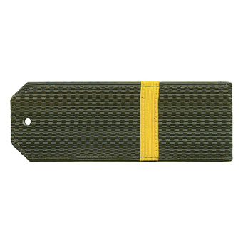 Погоны оливк. с нашитым желт.шелковым галуном (ефрейтор) на пластике