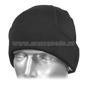 Шапка (термо) спортивная универсальная черная ("Silver Pinquin" Sense) 100% ПП (B-5) размер 54-56