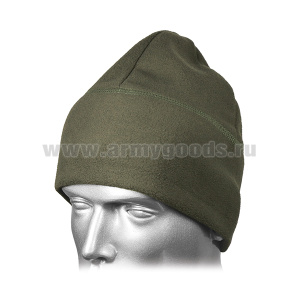 Шапка флисовая (Х) (двойной флис внизу) оливковая
