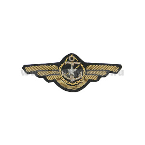 Нагрудный знак канит. лат. ВМФ (со звездой) для командного состава