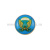 Значок мет. 38 отдельный полк связи ВДВ (мал., круглый, смола, на пимсе)