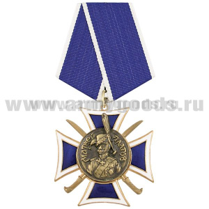 Медаль Матвей Платов (синий крест с накладками)