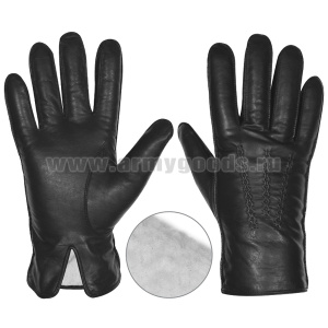 Перчатки кожаные с шерстяным начесом