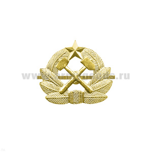 Кокарда мет. ВГСЧ h=3.5 см зол. со звездой