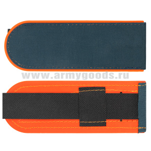Погоны серо-син. (оранж.кант) чист. (МЧС договорные подразделения ФПС) пластик