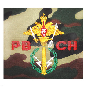 Футболка с вышивкой на груди РВСН (эмблема) зел. КМФ