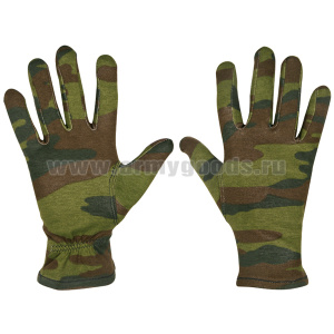 Перчатки х/б камуфлированные "флора"