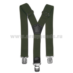 Подтяжки рифленые оливк.