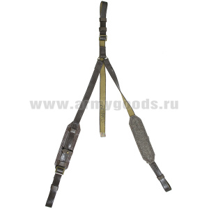 Лямки плечевые солд. (кожзам) коричневые