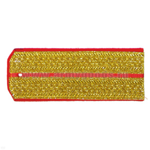 Погоны парад. зол. мет. 1 красн. пр.