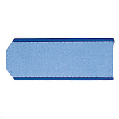 Погоны из рубаш. ткани голуб. с вышит. вас. кантом на рубашку