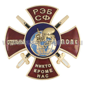 Значок мет. Отдельный полк РЭБ СФ (спрут)