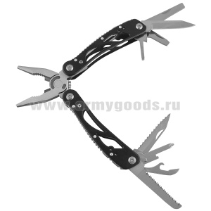 Плоскогубцы универсальные (мультитул) с доп. насадками для отвертки в чехле 