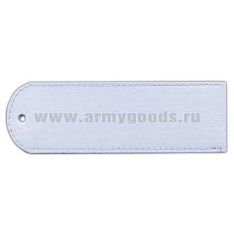 Погоны из рубаш. ткани бледно-голубые чистые без канта (Полиция) на рубашку (пластик)