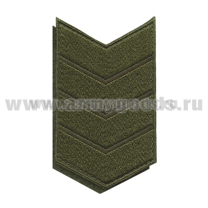 Нашивки вышит. (оливк. фон, оливк. вышивка) для контрактников 20 год (на липучке)