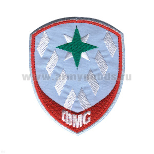 Шеврон вышит. Внутренняя служба МВД ФМС (бледно-голубой)