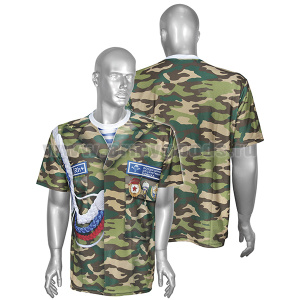 Футболка цветная (сетка) ВДВ ДМБ