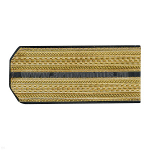 Погоны парад. зол. мет. ст/обр шир 5,5 см 1 черн. пр. (трапеция)