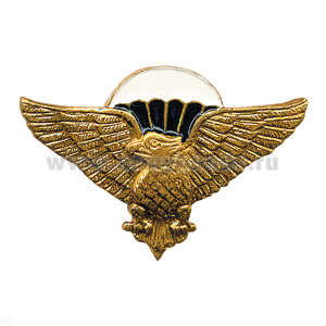 Значок мет. Орел ВДВ (крылья в стороны) с парашютом