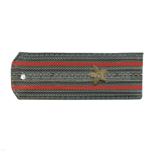 Погоны светло-оливк. 2 красн. пр. (на рубашку) галунные вышит. канителью (майор)